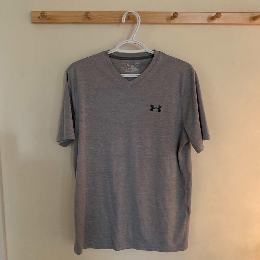 Under Armour Men’s Short Sleeve Shirt Grey Size M